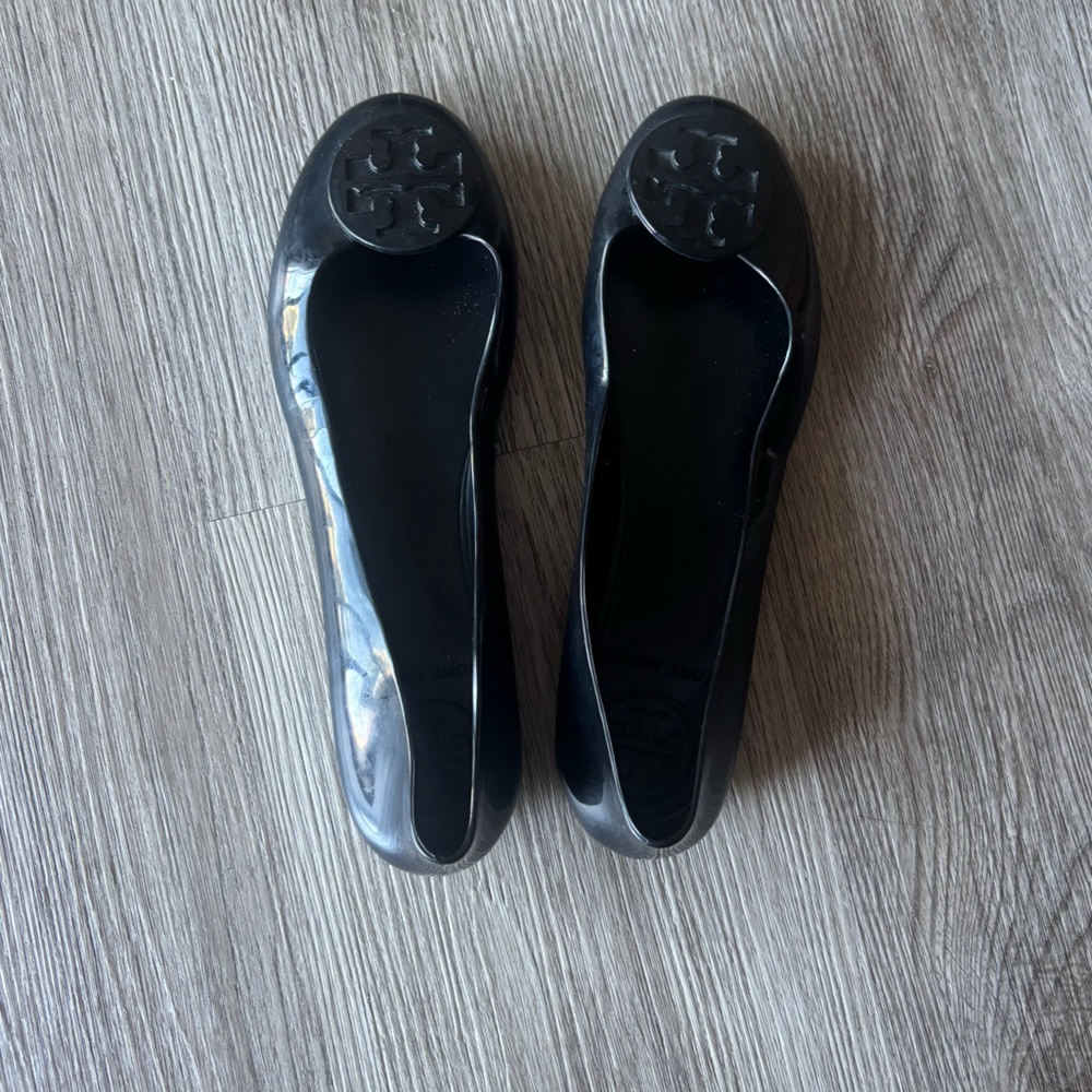 Tory Burch Black Jelly Women's Flats